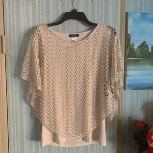 Onyx Apparel Beige Crotched Top NWT